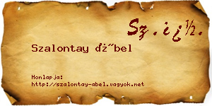 Szalontay Ábel névjegykártya